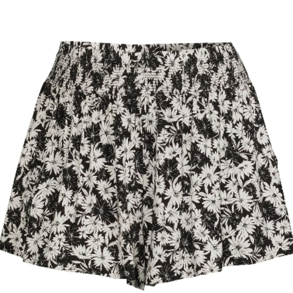 Shorts Flowy High Waist Plus Size Flare Feminine Drapey Jersey Stretch Relaxed